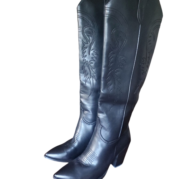 ISMO Black Tall Chunky Boot (SZ11) - Picture 11 of 11